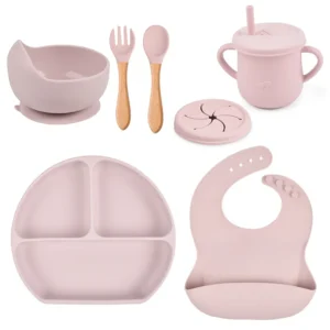 silicone baby feeding set