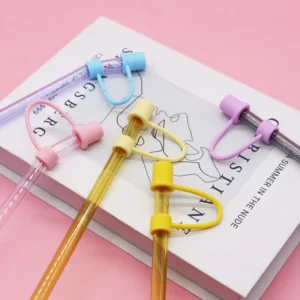 straw silicon cover